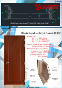 Cấu tạo cửa nhựa gỗ composite